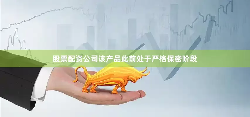 股票配资公司该产品此前处于严格保密阶段