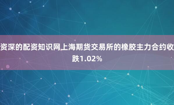 资深的配资知识网上海期货交易所的橡胶主力合约收跌1.02%